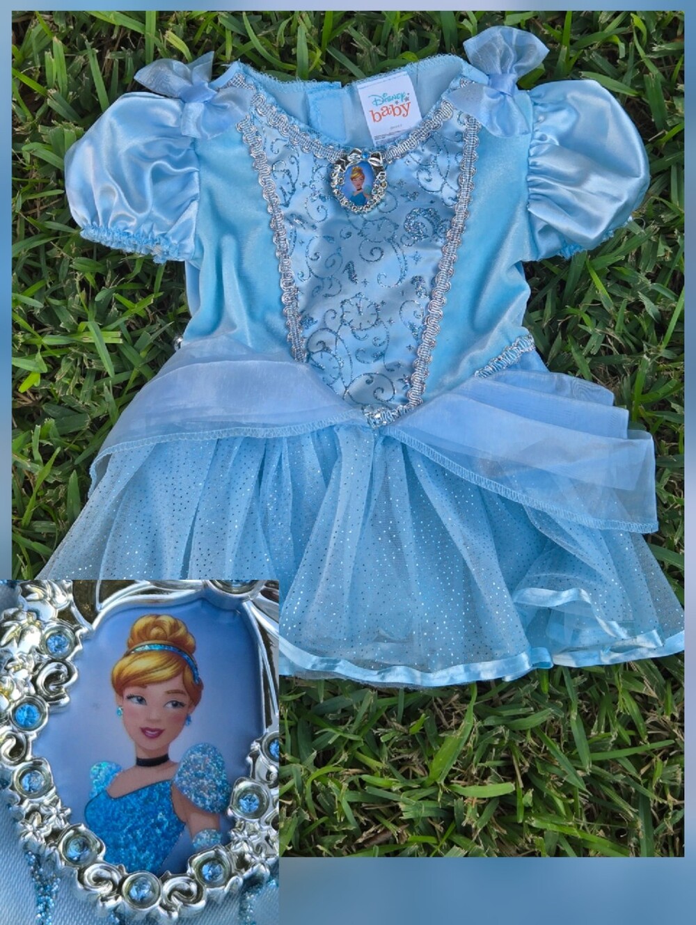 Cinderella Disney Baby Princess Dress Costume, toddler baby 12m - 18m